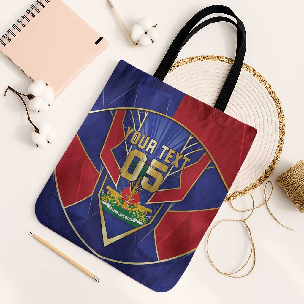 Custom Afro-Haitians Football Tote Bag Haitian Palm Tree Unique Style
