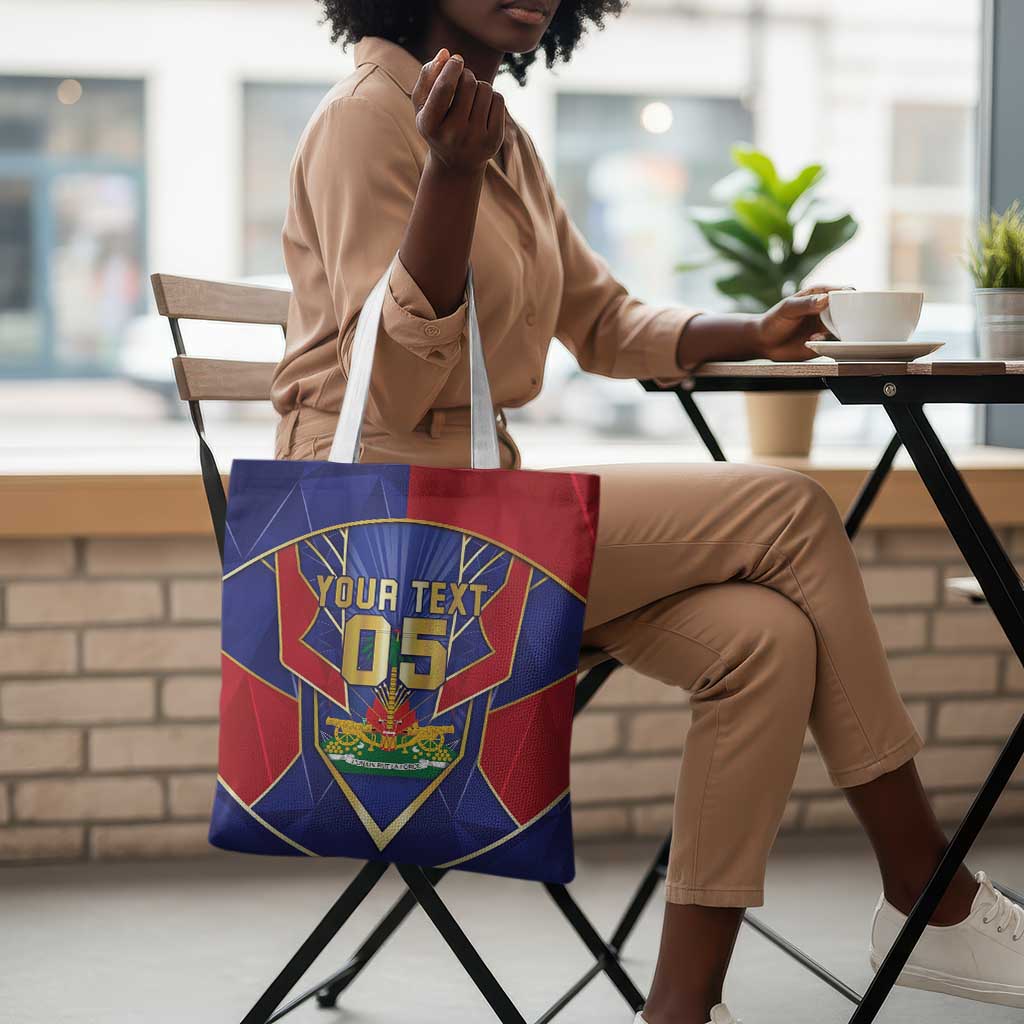 Custom Afro-Haitians Football Tote Bag Haitian Palm Tree Unique Style