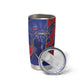 Custom Afro-Haitians Football Tumbler Cup Haitian Palm Tree Unique Style
