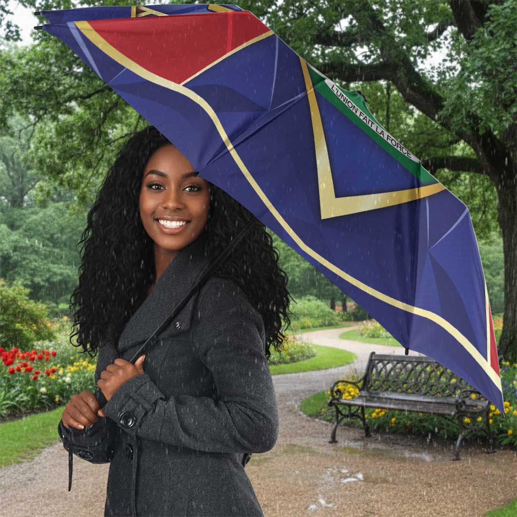 Custom Afro-Haitians Football Umbrella Haitian Palm Tree Unique Style