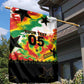 Custom Ghana Football Garden Flag African Pride Flag Colors Flame