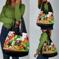 Custom Ghana Football Grocery Bag African Pride Flag Colors Flame