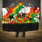 Custom Ghana Football Hooded Blanket African Pride Flag Colors Flame