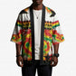 Custom Ghana Football Kimono African Pride Flag Colors Flame