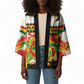 Custom Ghana Football Kimono African Pride Flag Colors Flame
