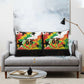 Custom Ghana Football Pillow Cover African Pride Flag Colors Flame