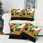 Custom Ghana Football Pillow Cover African Pride Flag Colors Flame