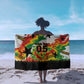 Custom Ghana Football Sarong African Pride Flag Colors Flame