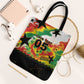 Custom Ghana Football Tote Bag African Pride Flag Colors Flame