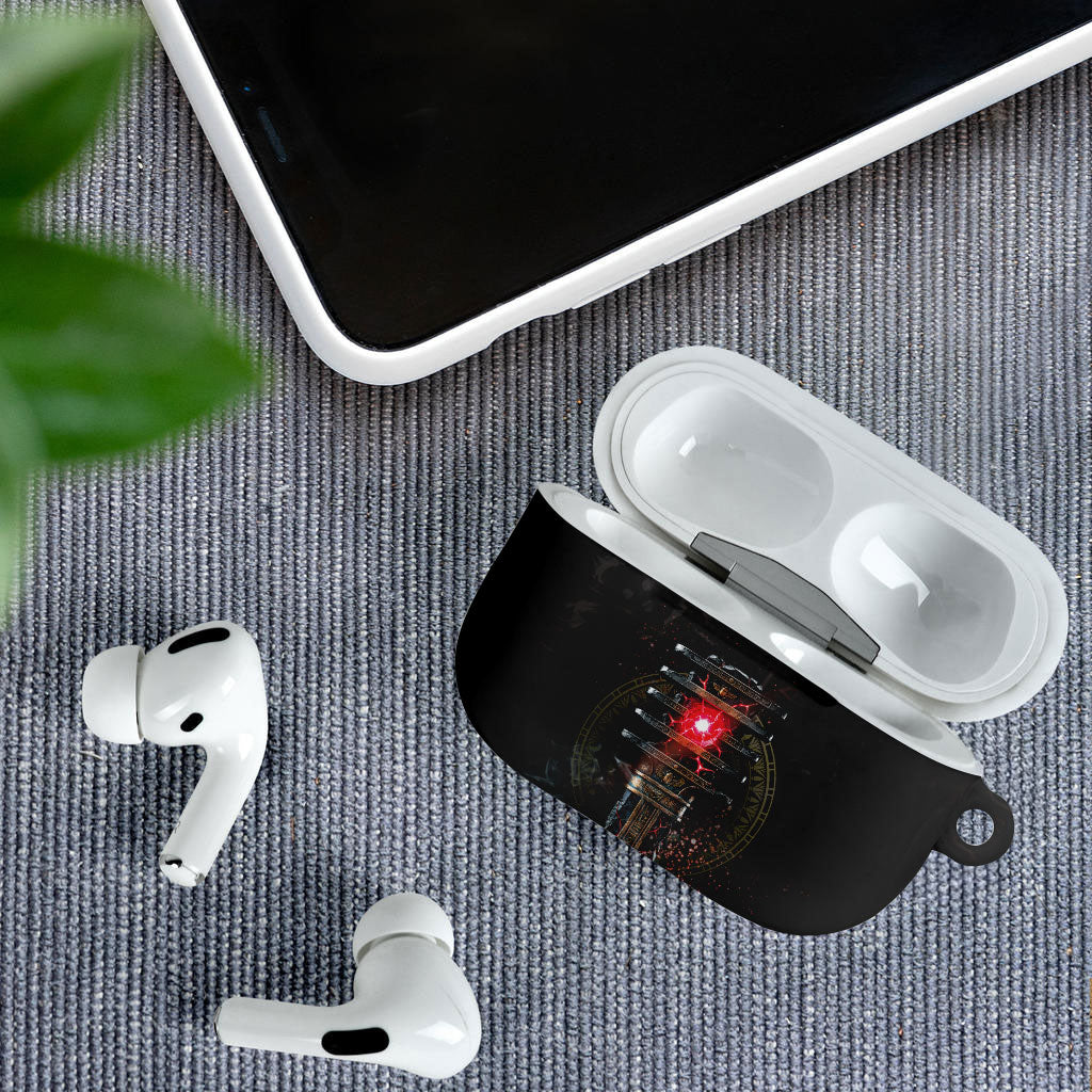 Egypt Djed AirPods Case Glow Smoky Dark Style