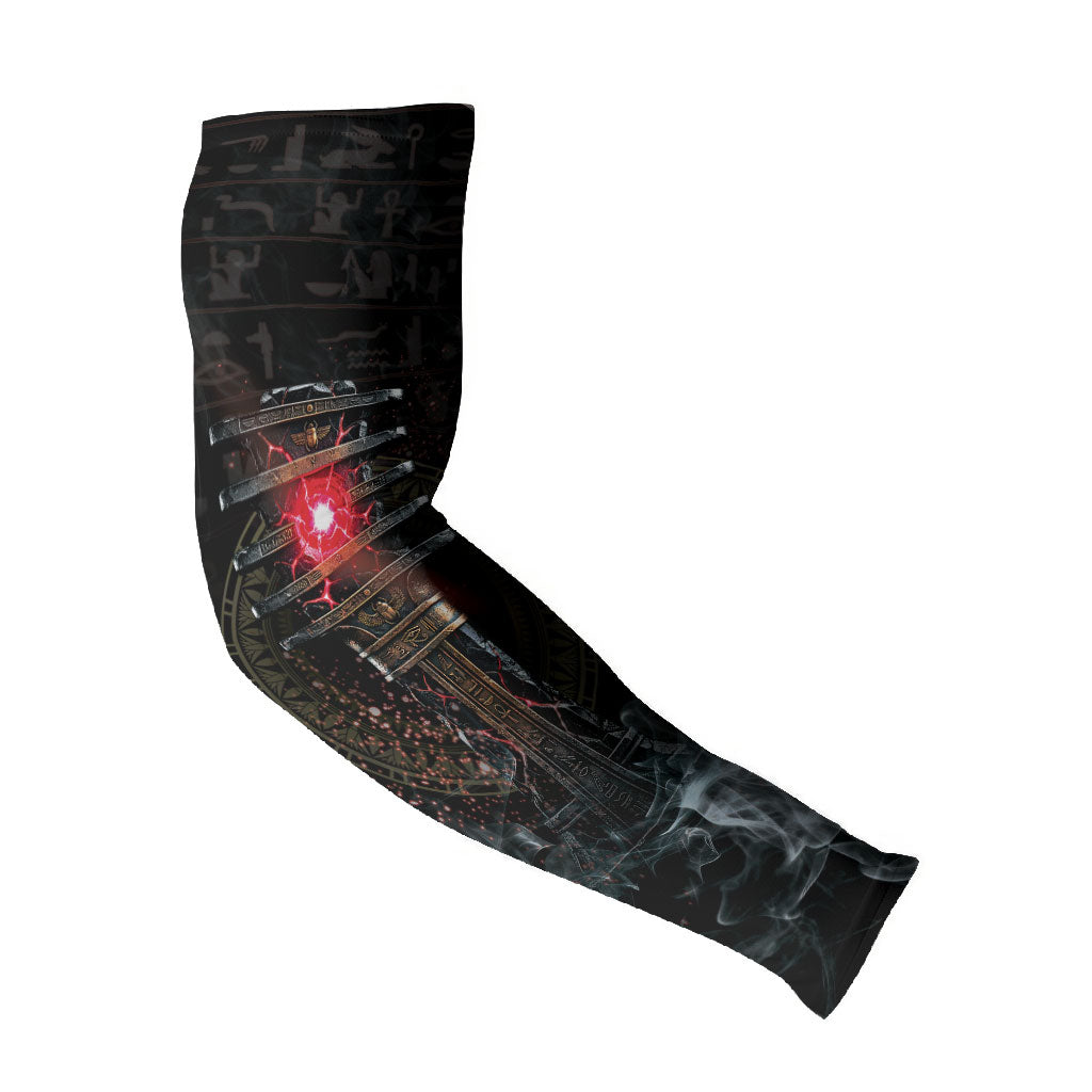 Egypt Djed Arm Sleeves Glow Smoky Dark Style