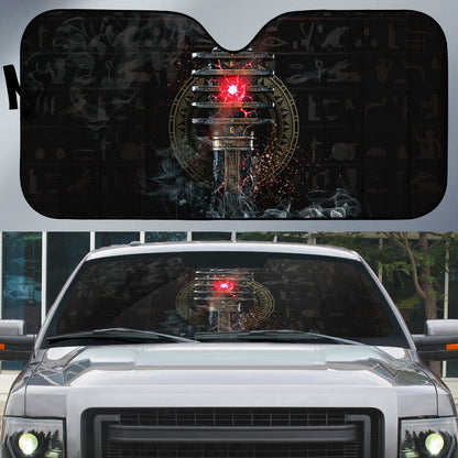 Egypt Djed Auto Sun Shade Glow Smoky Dark Style