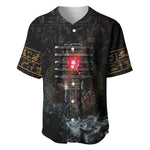 Egypt Djed Baseball Jersey Glow Smoky Dark Style