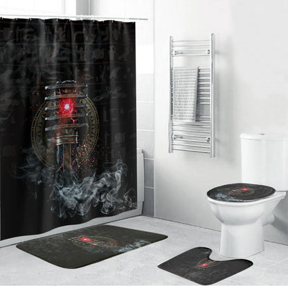 Egypt Djed Bathroom Set Glow Smoky Dark Style