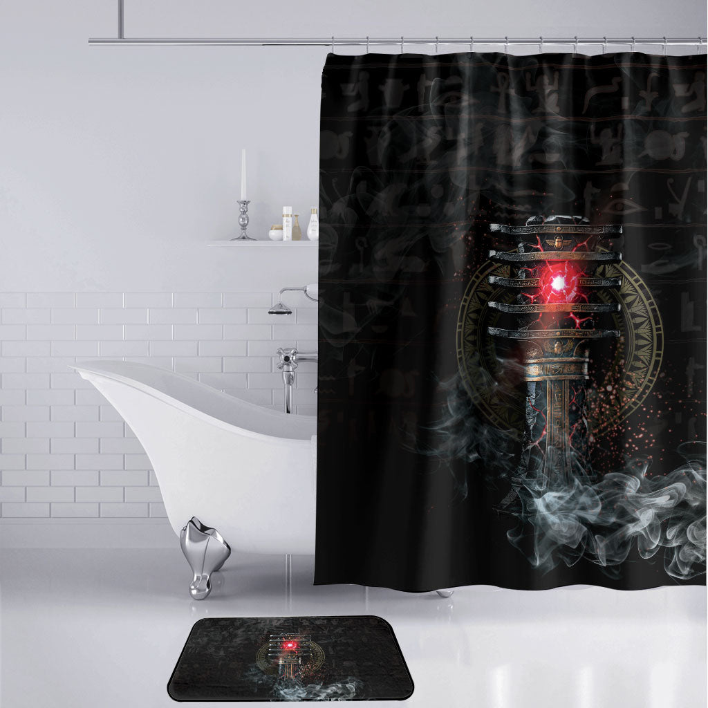 Egypt Djed Bathroom Set Glow Smoky Dark Style