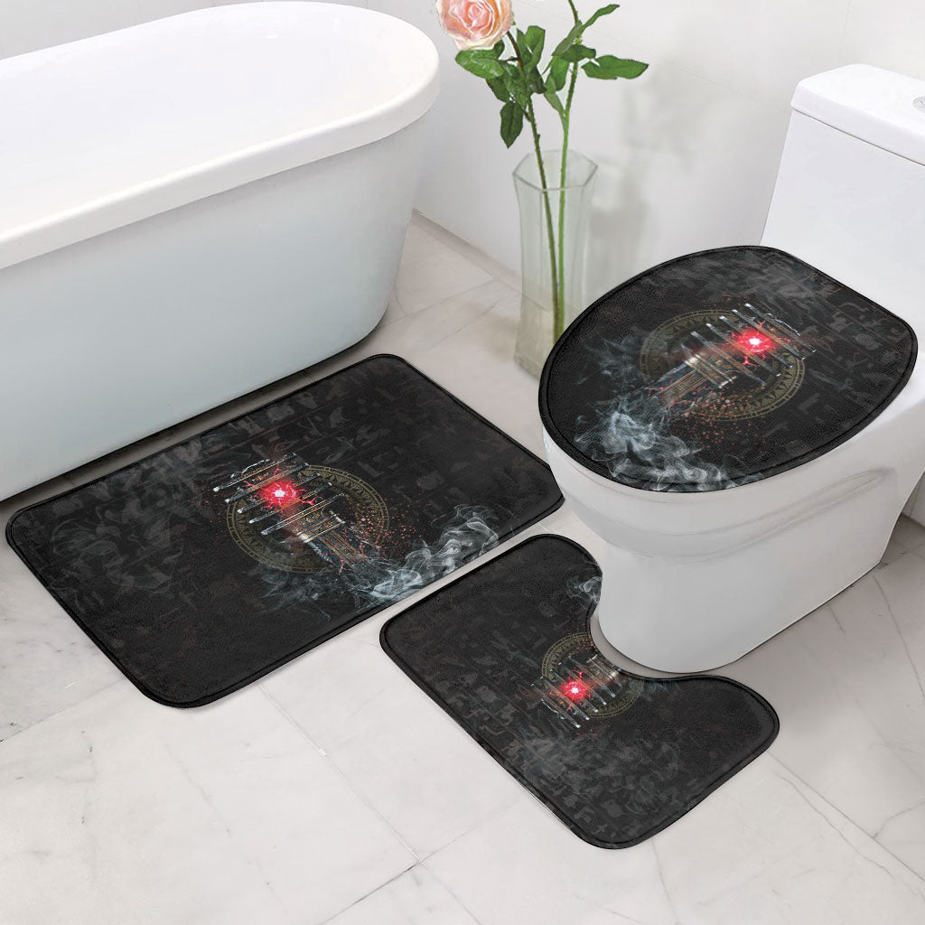 Egypt Djed Bathroom Set Glow Smoky Dark Style