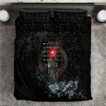 Egypt Djed Bedding Set Glow Smoky Dark Style