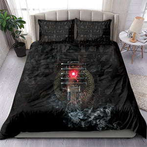Egypt Djed Bedding Set Glow Smoky Dark Style