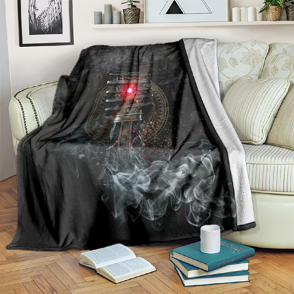 Egypt Djed Blanket Glow Smoky Dark Style