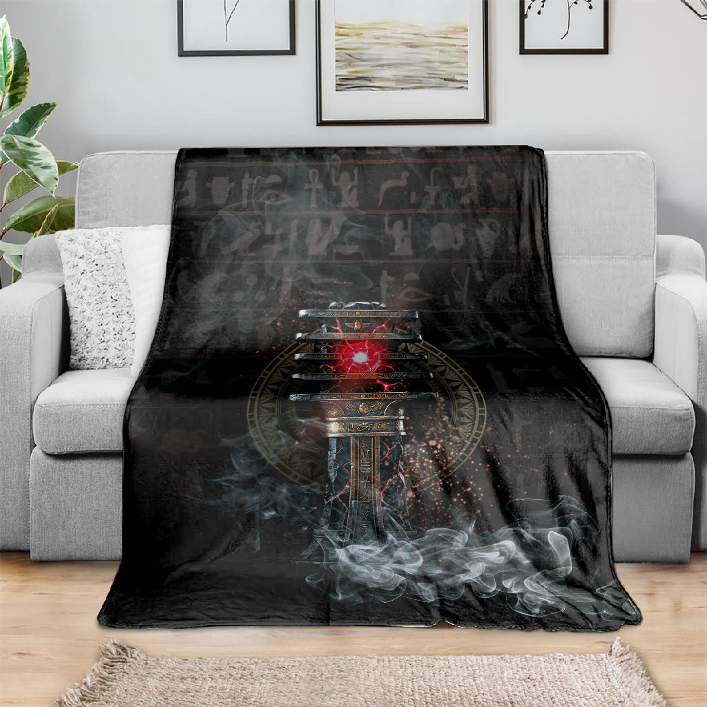 Egypt Djed Blanket Glow Smoky Dark Style