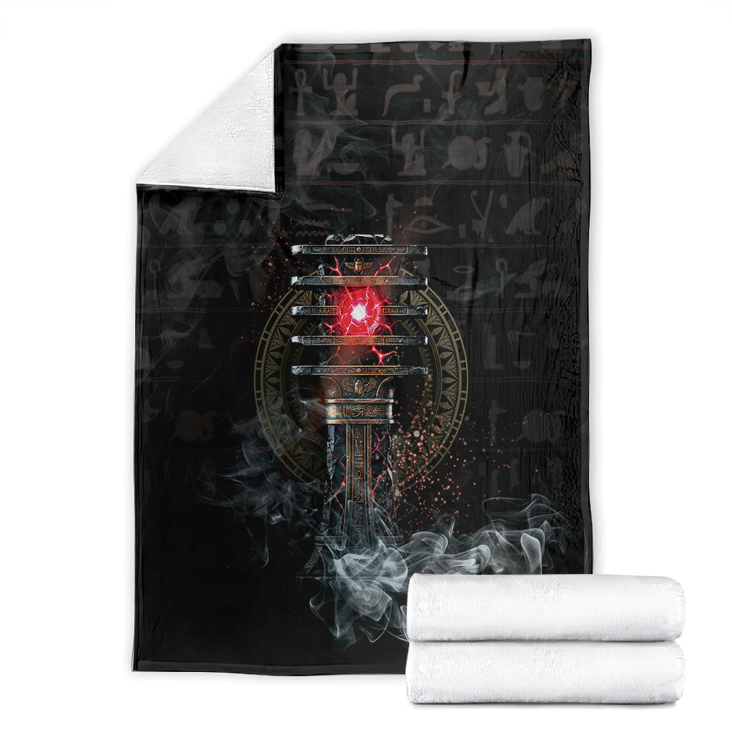 Egypt Djed Blanket Glow Smoky Dark Style