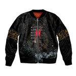 Egypt Djed Bomber Jacket Glow Smoky Dark Style