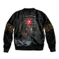 Egypt Djed Bomber Jacket Glow Smoky Dark Style