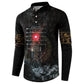 Egypt Djed Button Sweatshirt Glow Smoky Dark Style