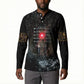 Egypt Djed Button Sweatshirt Glow Smoky Dark Style