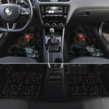 Egypt Djed Car Mats Glow Smoky Dark Style