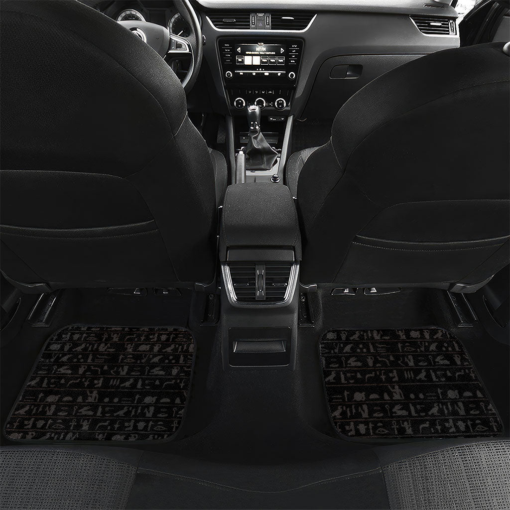 Egypt Djed Car Mats Glow Smoky Dark Style
