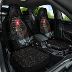 Egypt Djed Car Seat Cover Glow Smoky Dark Style