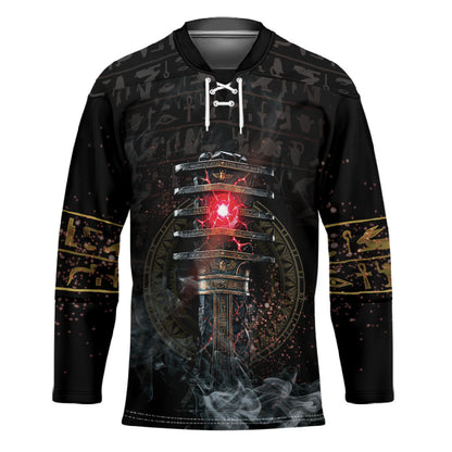 Egypt Djed Hockey Jersey Glow Smoky Dark Style