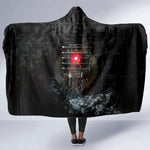 Egypt Djed Hooded Blanket Glow Smoky Dark Style