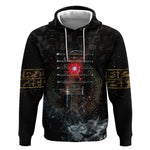 Egypt Djed Hoodie Glow Smoky Dark Style