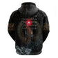Egypt Djed Hoodie Glow Smoky Dark Style
