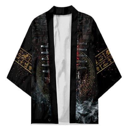 Egypt Djed Kimono Glow Smoky Dark Style