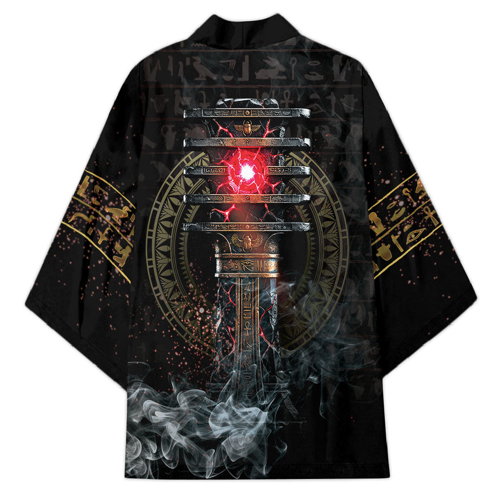 Egypt Djed Kimono Glow Smoky Dark Style