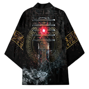 Egypt Djed Kimono Glow Smoky Dark Style