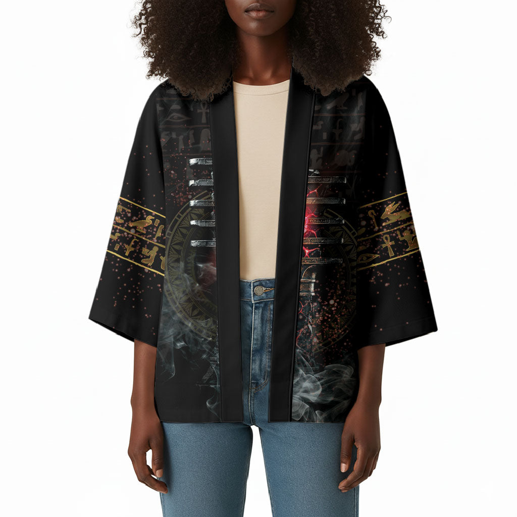 Egypt Djed Kimono Glow Smoky Dark Style