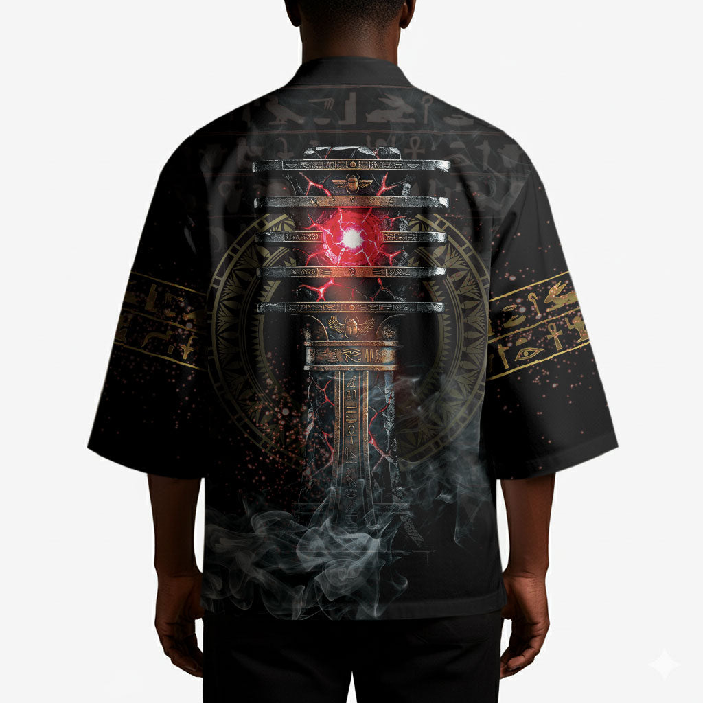 Egypt Djed Kimono Glow Smoky Dark Style