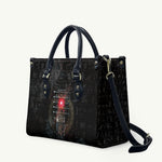Egypt Djed Leather Bag Glow Smoky Dark Style