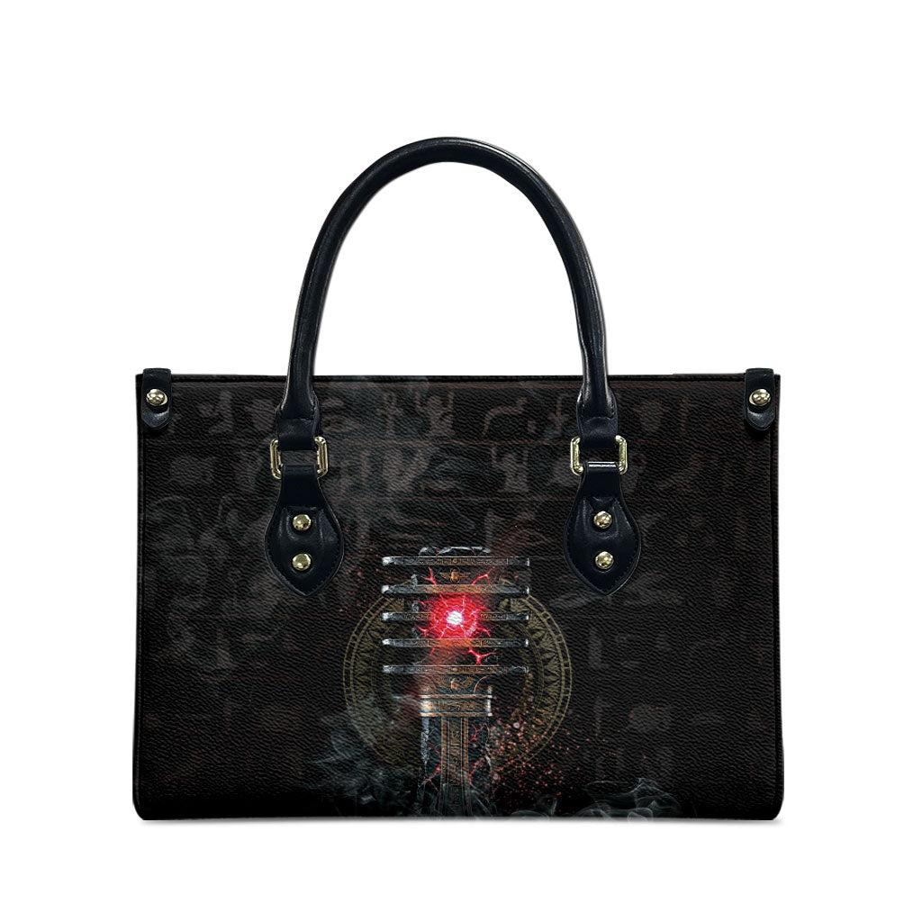 Egypt Djed Leather Bag Glow Smoky Dark Style