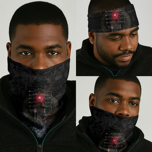 Egypt Djed Neck Gaiter Glow Smoky Dark Style