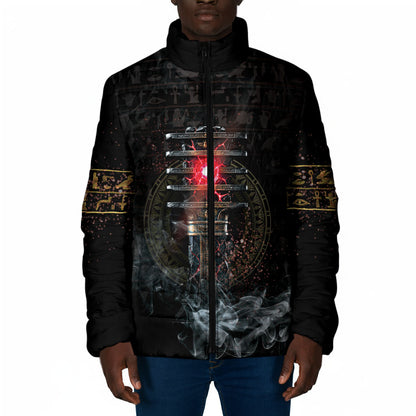 Egypt Djed Padded Jacket Glow Smoky Dark Style