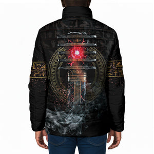 Egypt Djed Padded Jacket Glow Smoky Dark Style