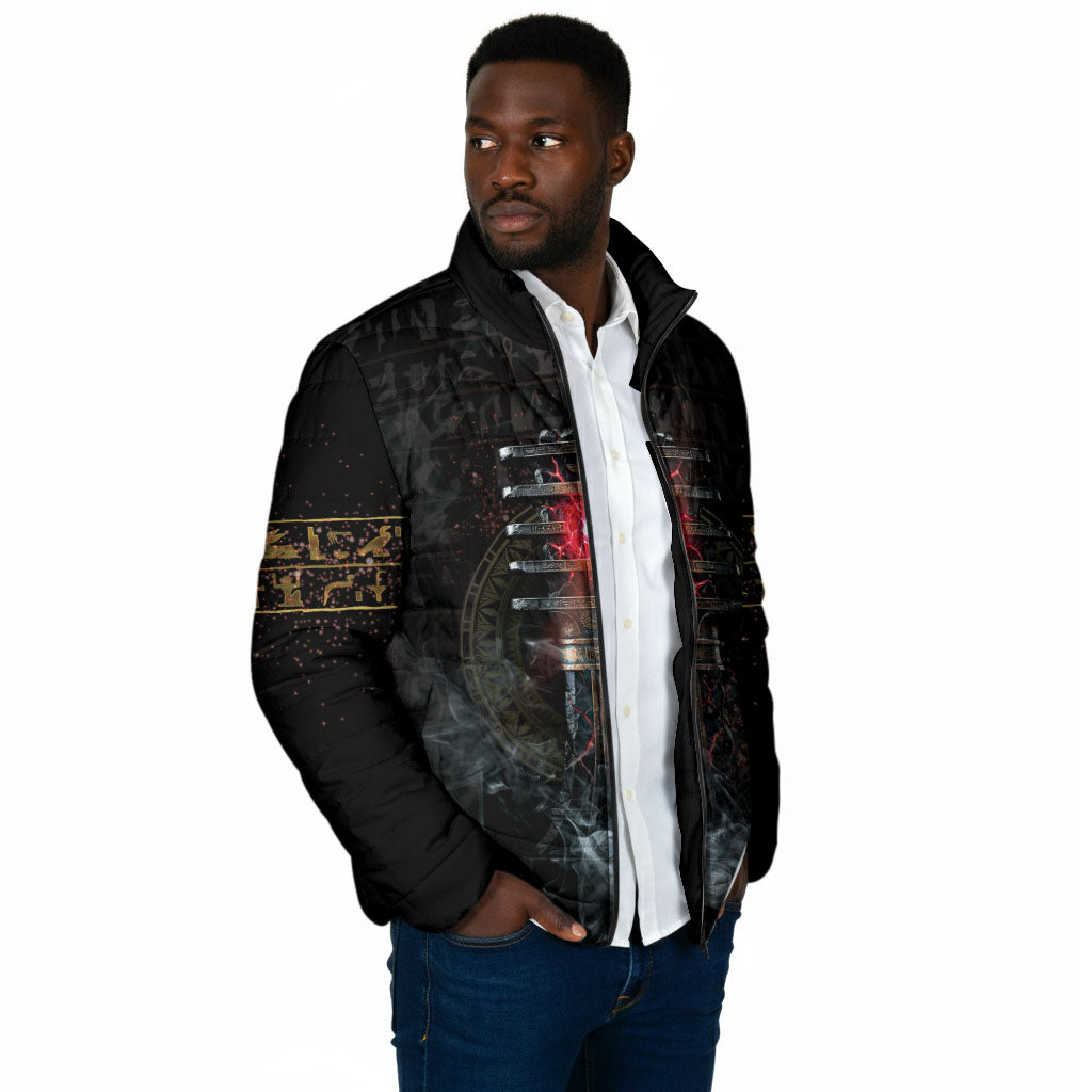 Egypt Djed Padded Jacket Glow Smoky Dark Style