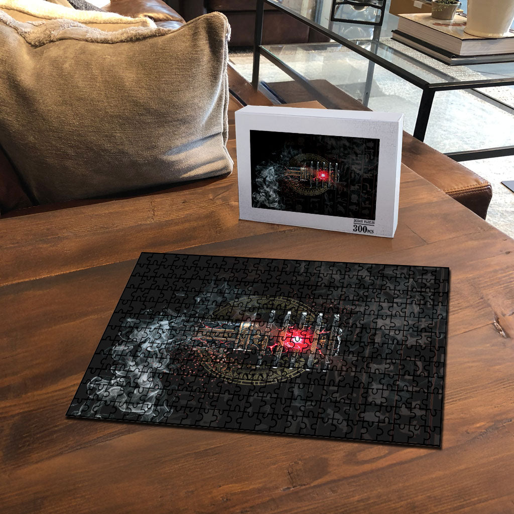 Egypt Djed Puzzle Glow Smoky Dark Style