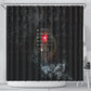 Egypt Djed Shower Curtain Glow Smoky Dark Style