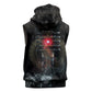 Egypt Djed Sleeveless Hoodie Glow Smoky Dark Style